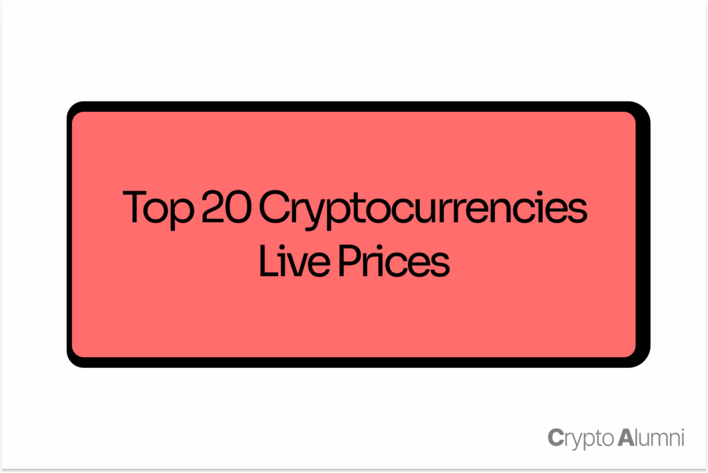 Top 20 Crypto Prices Live